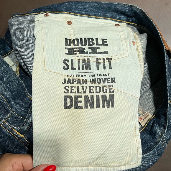 Ralph Lauren Double RL | Japan Woven Selvedge Slim Fit Jeans Size: 36 x 32 - Picture 5 of 7